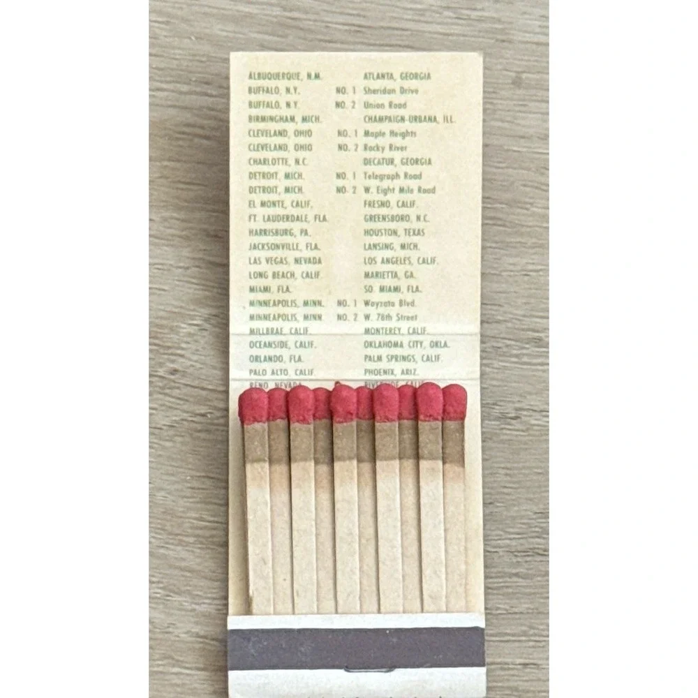 Vintage Matchbook Uncle John's Pancake House 